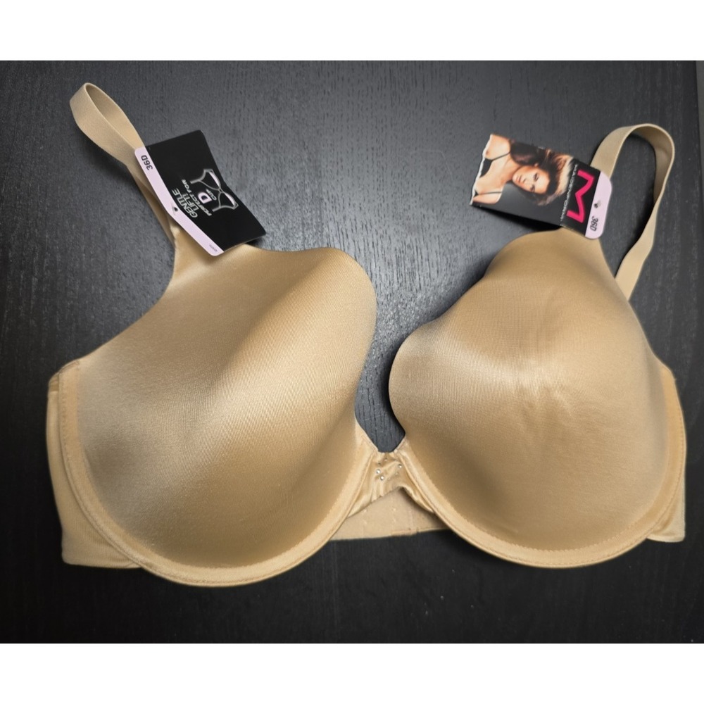 Maidenform demi coverage T-Shirt Bra Size 36D - Tan Push Up Gentle Natural Lift